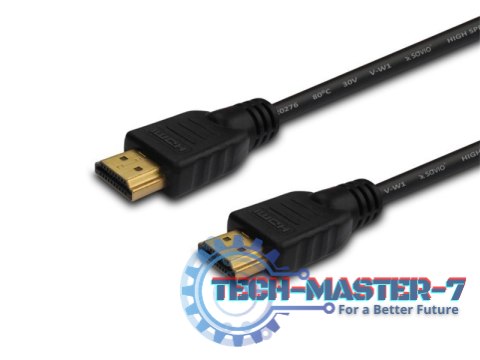 Kabel HDMI (M) 10m, czarny, złote końcówki, v1.4 high speed, ethernet/3D, CL-34