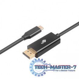 Kabel USB C - Displayport 2m czarny