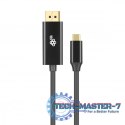 Kabel USB C - Displayport 2m czarny