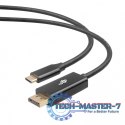 Kabel USB C - Displayport 2m czarny