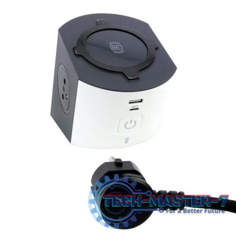 Przedłużacz 2x2P+Z Indukcja USB A/C 2m Przedłużacz 2x2P+Z Indukcja USB A/C 2m