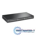 Przełącznik zarządzalny L2+ JetStream, 48 portów gigabitowych, 4 sloty SFP+ 10GE SG3452X
