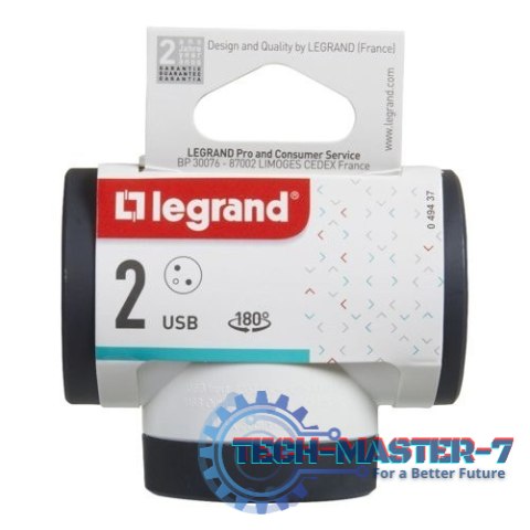 Rozgałęziacz obrotowy 2xP+Z +USB AC-B/C Rozgałęziacz obrotowy 2xP+Z +USB AC-B/C