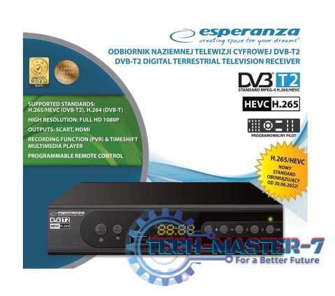 Tuner EV106P DVB-T/T2 H.265/HEVC Tuner EV106P DVB-T/T2 H.265/HEVC