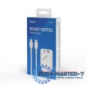 Ładowarka sieciowa USB Quick Charge Power Delivery 3.0 18W +1m kabel USB typ C, LA-05 C