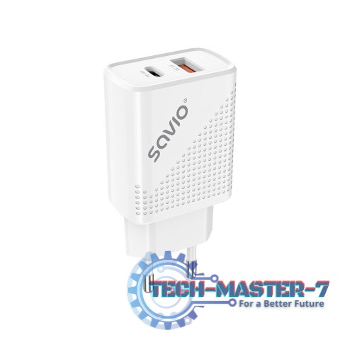 Ładowarka sieciowa USB Quick Charge, Power Delivery 3.0, 18W, LA-04 Ładowarka sieciowa USB Quick Charge, Power Delivery 3.0, 18W, LA-04