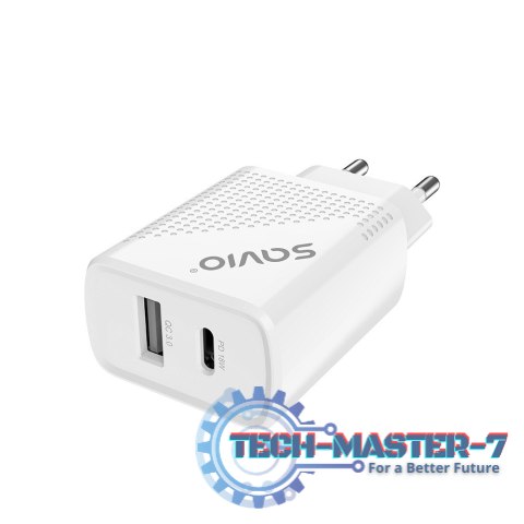 Ładowarka sieciowa USB Quick Charge, Power Delivery 3.0, 18W, LA-04 Ładowarka sieciowa USB Quick Charge, Power Delivery 3.0, 18W, LA-04