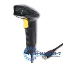 Laserowy czytnik kodów kreskowych 1D | USB | Czarny