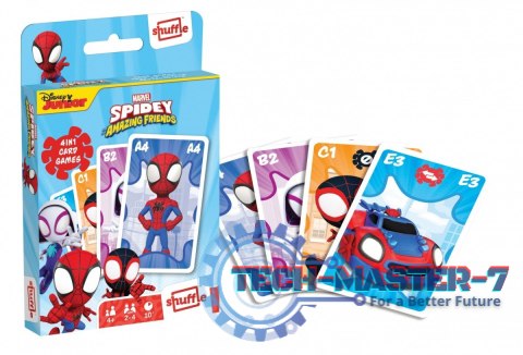 Gra karciana Shuffle Fun 4w1 Marvel Spidey i super-kumple Gra karciana Shuffle Fun 4w1 Marvel Spidey i super-kumple