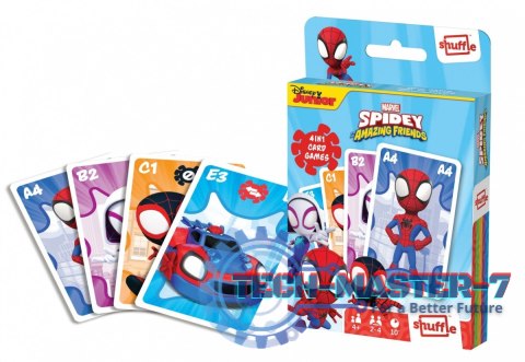 Gra karciana Shuffle Fun 4w1 Marvel Spidey i super-kumple Gra karciana Shuffle Fun 4w1 Marvel Spidey i super-kumple