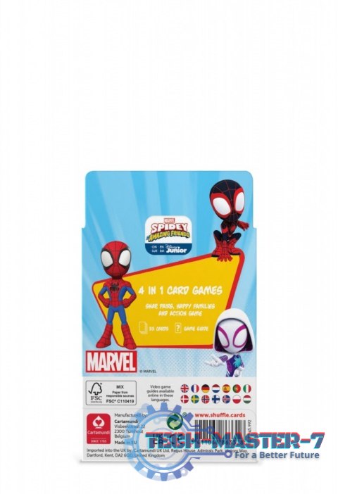 Gra karciana Shuffle Fun 4w1 Marvel Spidey i super-kumple Gra karciana Shuffle Fun 4w1 Marvel Spidey i super-kumple