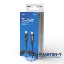 Kabel USB - USB C z wyświetlaczem, 100W, CL-174