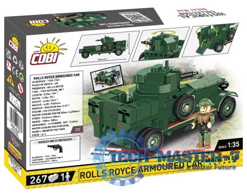 Klocki Historical Collection Rolls-Royce Armoured Car 1920 Pattern Mk I Klocki Historical Collection Rolls-Royce Armoured Car 1920 Pattern Mk I