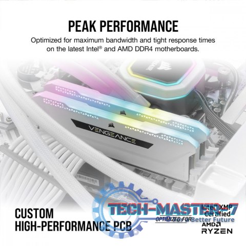Pamięć DDR4 Vengeance RGB PRO SL 16GB/3200(2*8GB) biały Pamięć DDR4 Vengeance RGB PRO SL 16GB/3200(2*8GB) biały