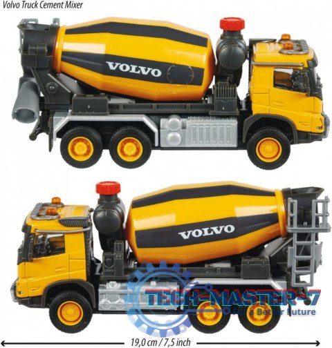 Pojazd Majorette G.S. Volvo Betoniarka 19 cm Pojazd Majorette G.S. Volvo Betoniarka 19 cm