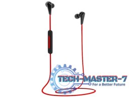 Słuchawki douszne bluetooth HE01 czerwone
