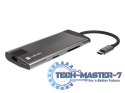 Stacja dokująca Multiport Fowler Plus USB-C PD, 3x USB 3.0, HDMI 4K, RJ45, SD, micro SD