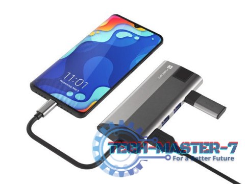 Stacja dokująca Multiport Fowler Plus USB-C PD, 3x USB 3.0, HDMI 4K, RJ45, SD, micro SD Stacja dokująca Multiport Fowler Plus USB-C PD, 3x USB 3.0, HDMI 4K, RJ45, SD, micro SD