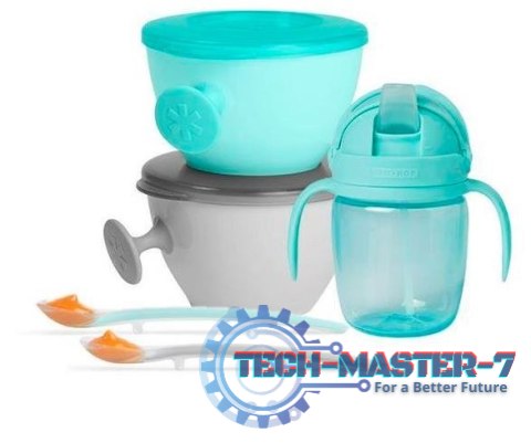 Zestaw jedzeniowy Easy-Feed Teal/Grey Zestaw jedzeniowy Easy-Feed Teal/Grey