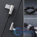 CB-AL01 Black OEM nylonowy kabel USB - Lightning | 2m | wtyki 90 stopni | certyfikat MFi
