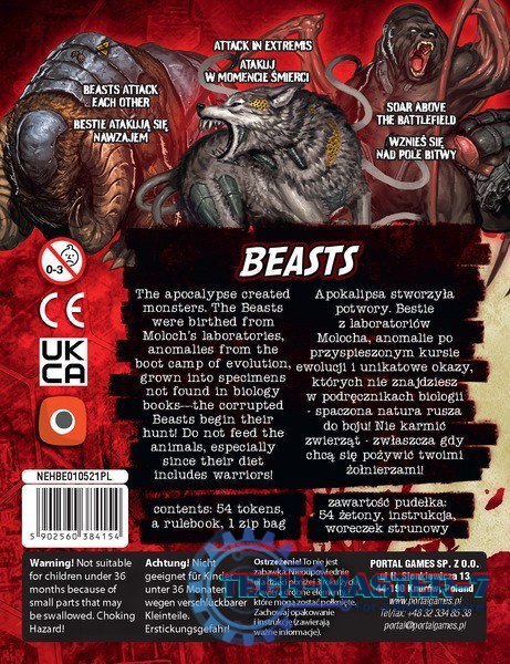Gra Neuroshima HEX 3.0 Beasts PL/EN Gra Neuroshima HEX 3.0 Beasts PL/EN