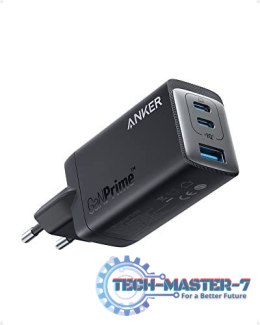 Ładowarka 735 GaN III Prime 2xUSB-C 65W USB-A 22.5W Czarna