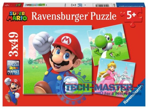 Puzzle 3x49 elementów Super Mario