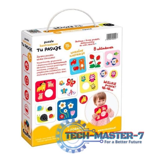 Puzzle kontrastowe - Tu pasuje Puzzle kontrastowe - Tu pasuje
