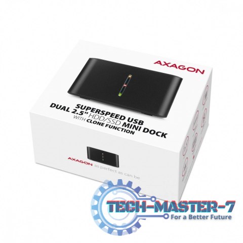 ADSA-D25 MINI stacja dokująca USB 3.2 Gen 1 - 2x SATA 6G 2.5" SSD/HDD CLONE ADSA-D25 MINI stacja dokująca USB 3.2 Gen 1 - 2x SATA 6G 2.5" SSD/HDD CLONE