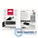 CRE-S2N Czytnik zewnętrzny kart USB-A 3. 2 GEN 1, 2-gniazda lun SD/microSD, UHS-I