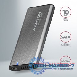 EEM2-SG2 Obudowa zewnętrzna aluminiowa bezśrubowa USB-C 3.2 Gen 2 M.2 NVMe & SATA SSD + USB-A - USB-C redukcja