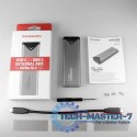 EEM2-UG2 Obudowa zewnętrzna aluminiowa, USB-C 3.2 Gen 2 - M.2 NVMe SSD, długość 42 do 80 mm szary