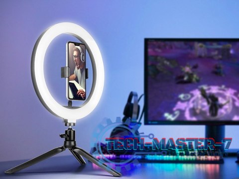 Lampa pierścieniowa Ring 26 cm z mini statywem Lampa pierścieniowa Ring 26 cm z mini statywem