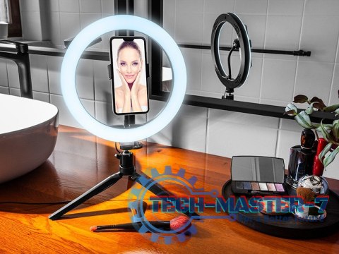 Lampa pierścieniowa Ring 26 cm z mini statywem Lampa pierścieniowa Ring 26 cm z mini statywem