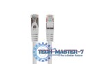 Patchcord kat.6 FTP 0.25M 10-pack fluke passed szary