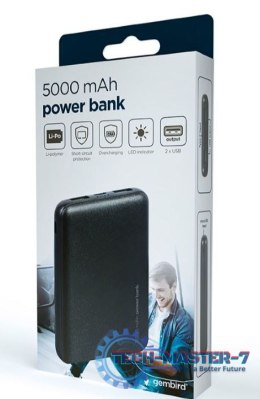 PowerBank 5000 mAh czarny