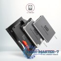 RSS-CD09 Ramka na 2,5" SSD-HDD do gniazda DVD, 9.5mm LED aluminium