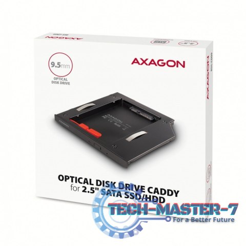 RSS-CD09 Ramka na 2,5" SSD-HDD do gniazda DVD, 9.5mm LED aluminium RSS-CD09 Ramka na 2,5" SSD-HDD do gniazda DVD, 9.5mm LED aluminium