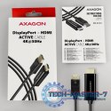 RVD-HI14C2 Adapter aktywny DisplayPort -> HDMI 1.4, kabel 1,8m, 4K/30Hz