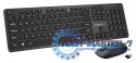 Zestaw bezprzewodowy klawiatura + mysz MAXIM 2,4GHz, zasięg 10m nano odbiornik USB 104 klawisze QWERTY