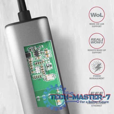 ADE-25R Karta sieciowa 2.5 Gigabit Ethernet, Realtek 8156, USB-A 3.2 Gen 1, automatyczna instalacja, szara ADE-25R Karta sieciowa 2.5 Gigabit Ethernet, Realtek 8156, USB-A 3.2 Gen 1, automatyczna instalacja, szara