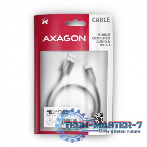 BUCM3-AM20AB Kabel USB-C - USB-A 3.2 Gen 1, 2m, 3A, ALU, oplot, czarny BUCM3-AM20AB Kabel USB-C - USB-A 3.2 Gen 1, 2m, 3A, ALU, oplot, czarny