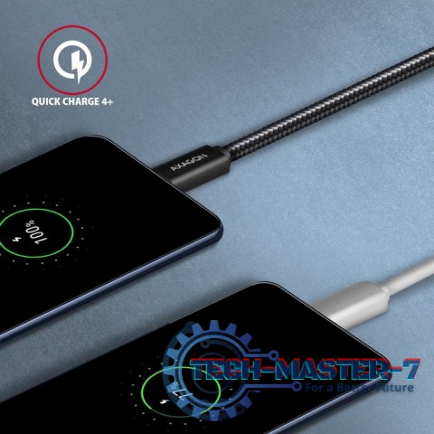 BUCM32-CM20AB Kabel USB-C - USB-C 3.2 Gen 2, 2m, PD 100W, 5A, 4K HD, ALU, oplot, czarny BUCM32-CM20AB Kabel USB-C - USB-C 3.2 Gen 2, 2m, PD 100W, 5A, 4K HD, ALU, oplot, czarny