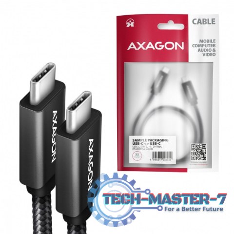 BUCM32-CM20AB Kabel USB-C - USB-C 3.2 Gen 2, 2m, PD 100W, 5A, 4K HD, ALU, oplot, czarny BUCM32-CM20AB Kabel USB-C - USB-C 3.2 Gen 2, 2m, PD 100W, 5A, 4K HD, ALU, oplot, czarny