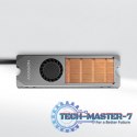 CLR-M2FAN Miedziany radiator z wentylatorem do dwustronnych dysków M.2 SSD, wysokość 13mm