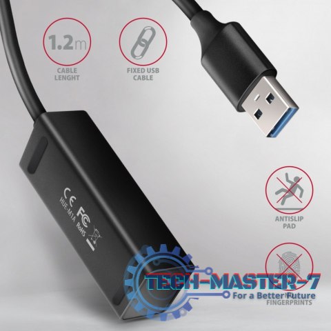 HUE-M1AL Hub 4-portowy Mini metalowy USB 3.2 Gen 1, 1.2m USB-A kabel HUE-M1AL Hub 4-portowy Mini metalowy USB 3.2 Gen 1, 1.2m USB-A kabel
