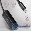 HUE-M1C Hub 4-portowy Mini metalowy USB 3.2 Gen 1, 20cm USB-C kabel