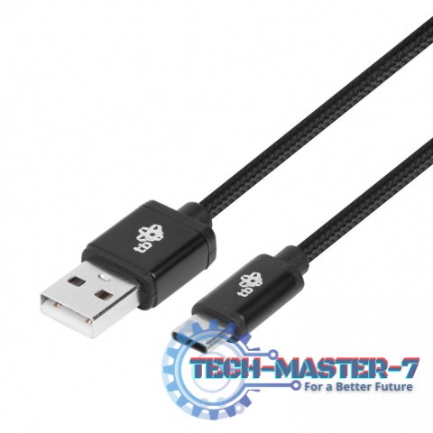 Kabel USB-USB C 1.5m czarny sznurek premium Kabel USB-USB C 1.5m czarny sznurek premium
