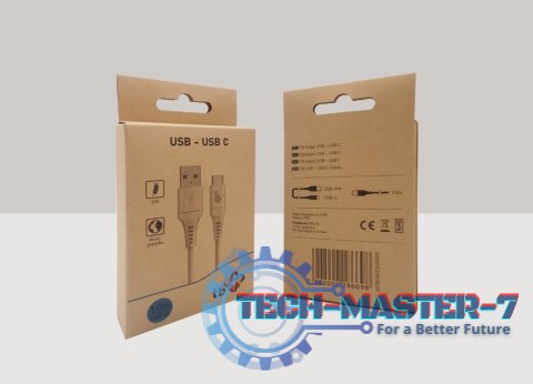 Kabel USB-USB C 1m.ekologiczny 2.0. 3A Kabel USB-USB C 1m.ekologiczny 2.0. 3A