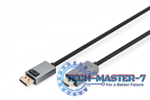 Kabel adapter DisplayPort - HDMI 4K 30Hz DP/HDMI M/M 1m
